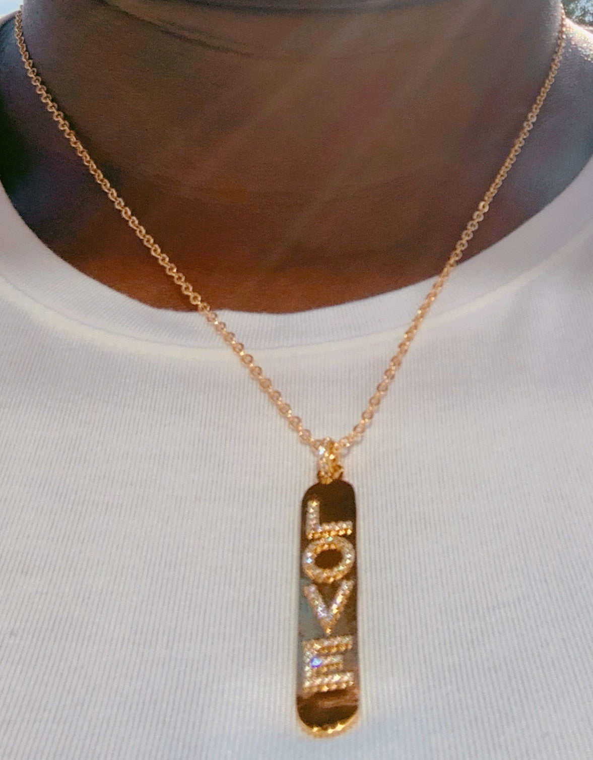 Love Name Tag Necklace - Love Be Jewels