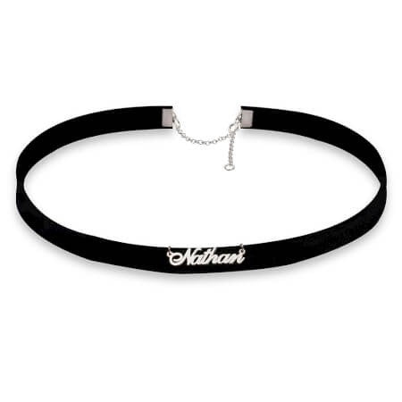 Custom Nameplate Choker - Love Be Jewels