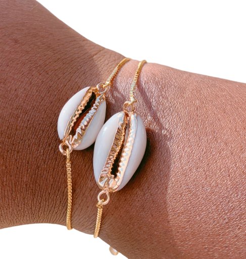 White Shell Puka bracelet - Love Be Jewels