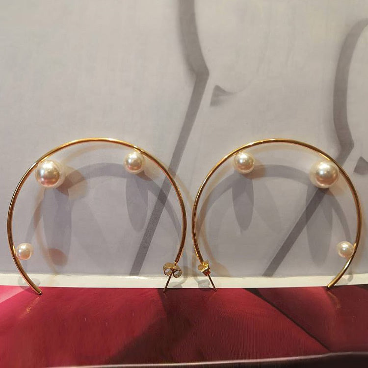 Pearl Hoops - Love Be Jewels