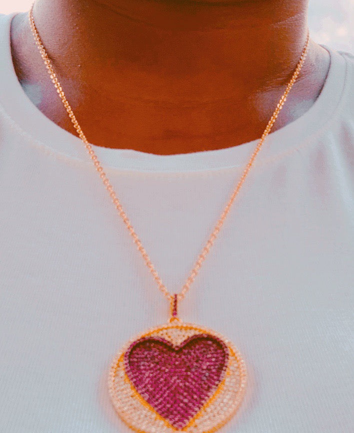 Berry Heart Necklace - Love Be Jewels