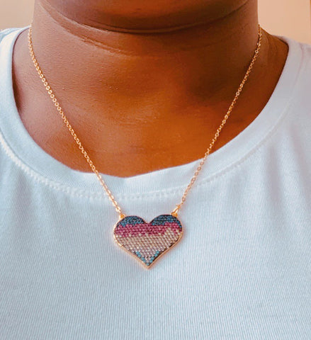 Multi Heart Necklace - Love Be Jewels