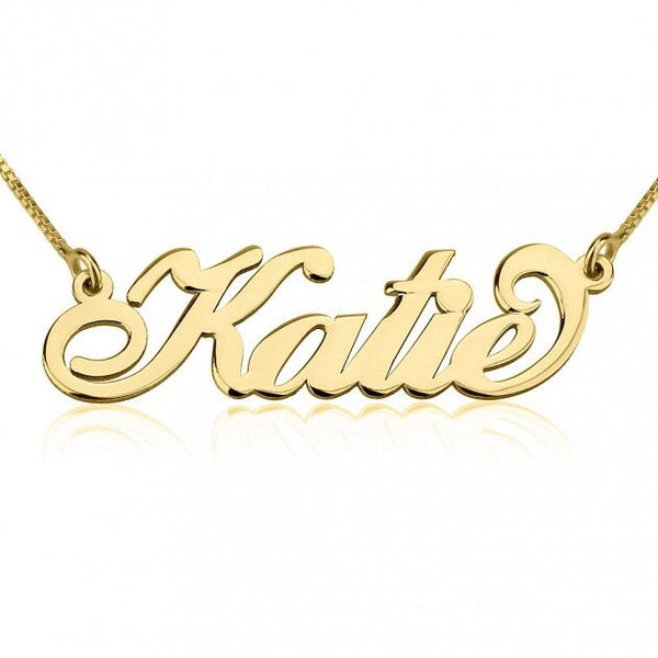 Custom Nameplate Necklace - Love Be Jewels