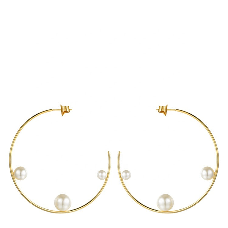 Pearl Hoops - Love Be Jewels